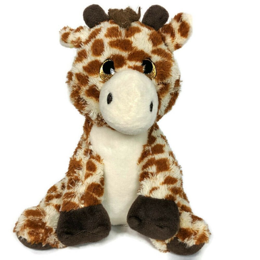 Toy Factory Giraffe Glitter Eyes Safari Zoo Plush